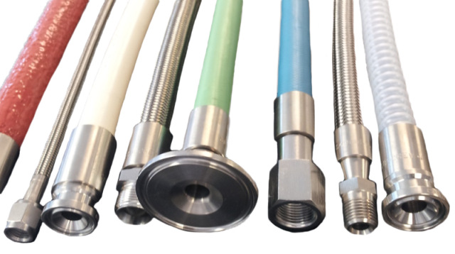 Stainless Steel Braided, PTFE, & Industrial Hose | Ace Sanitary ...